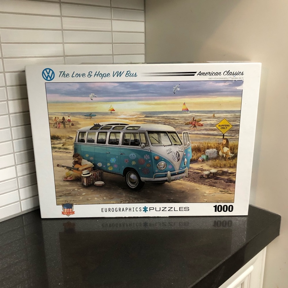 Eurographics Volkswagen The Live & Hope VW Bus collab 1000 piece puzzle